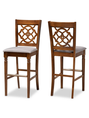 Set Of 2 Alexandra Barstool - Baxton Studio