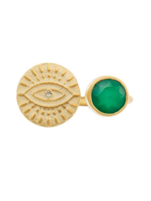 All Seeing Eye Open Ring