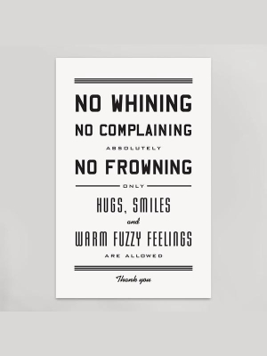 No Whining Print