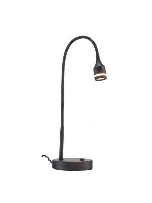 11" X 18" Prospect Led Desk Lamp (includes Energy Efficient Light Bulb) Black - Adesso