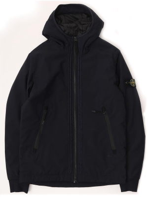 Stone Island Junior Logo Patch Hooded Jacket