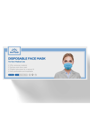 Intco Non-medical Disposable Face Mask - 50ct