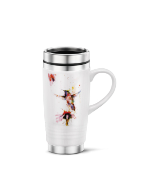 Demdaco Peewee Hummingbird Travel Mug 16 Ounce - Multi