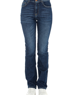 Pinko High-waisted Straight Cut Jeans