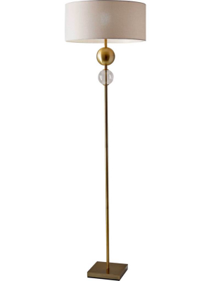 Chelles Floor Lamp Brass