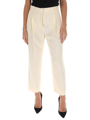 See By Chloé Cropped High-waisted Trousers