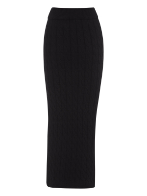 Malory Cable-knit Pencil Skirt