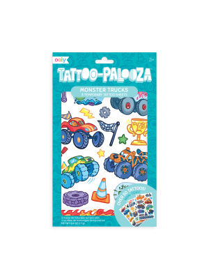 Tattoo-palooza Temporary Tattoos - Monster Truck - 3 Sheets