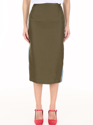 N°21 Side Stripe Pencil Skirt