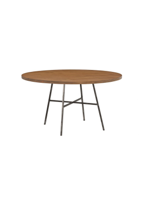 Spencer Round Dining Table In Almond Design By Redford House