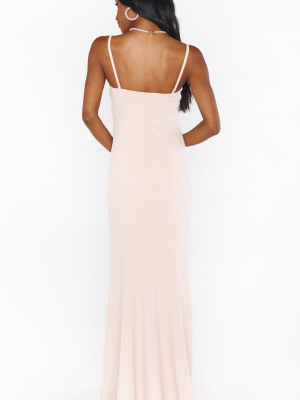 Harper Gown ~ Dusty Blush Stretch