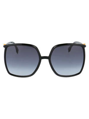 Fendi Eyewear Oversize Square Frame Sunglasses