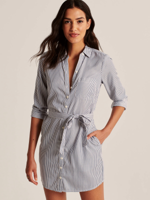 Belted Shirt Dress