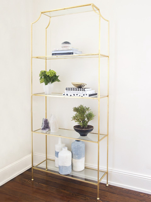 Chloe Etagere Champagne With Glass