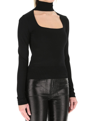 Dolce & Gabbana Cut-out Long-sleeve Top