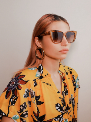 Poppy Oversized Cat-eye Sunglasses