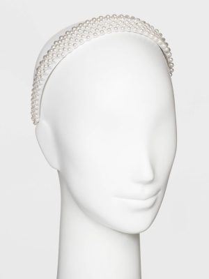 Sugarfix By Baublebar Modern Pearl Headband - Pearl