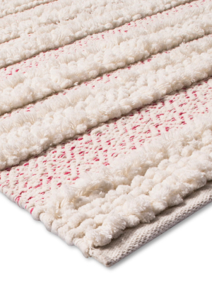 30"x48" Woven Accent Rug Pink/cream - Pillowfort™