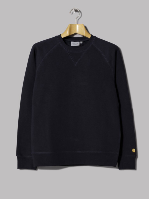 Carhartt Chase Sweatshirt (dark Navy / Gold)