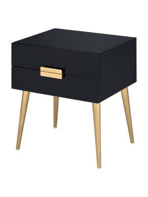 End Table Black Gold - Acme Furniture