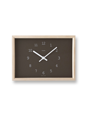 Kaede Clock In Brown