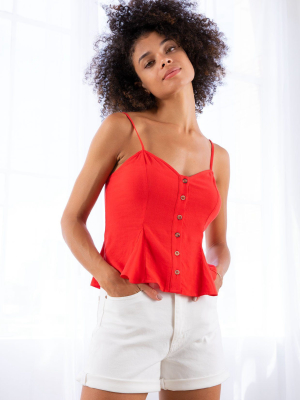 Betty Button Front Cami