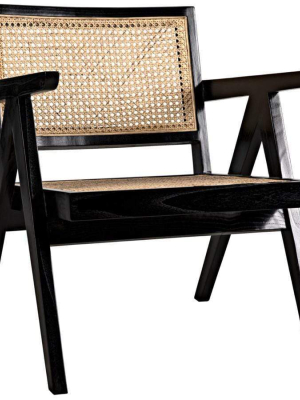 Noir James Relax Chair - Charcoal Black