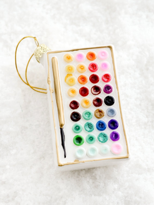 Watercolor Palette Ornament