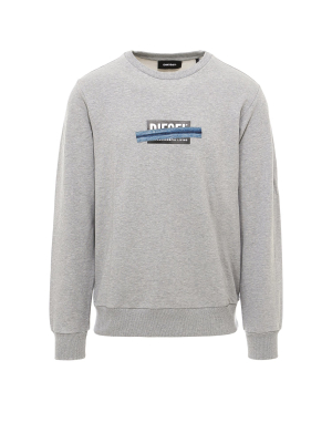 Diesel Logo Denim Tape Print Sweatshirt