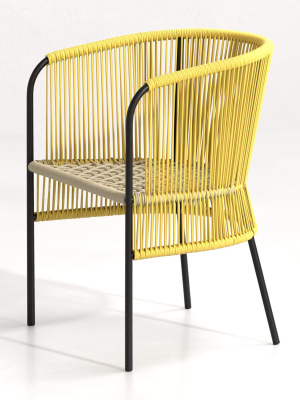 Verro Yellow Outdoor Dining Chair