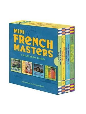 Mini French Masters Boxed Set 4 Board Books Inside!   By Julie Merberg, By Suzanne Bober