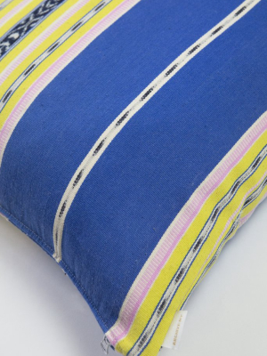 Cantel Pillow - Blue & Yellow