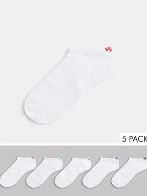 River Island Sneaker Socks In White