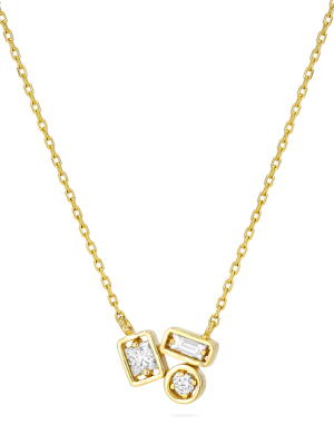 Adalene White Diamond Necklace