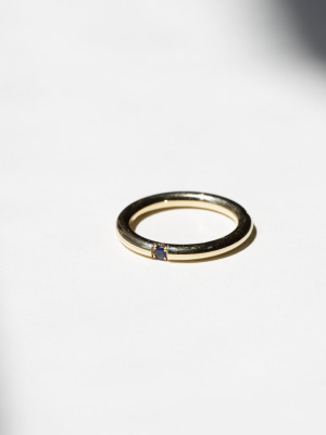 Uniform Ring - 8 With Sapphire