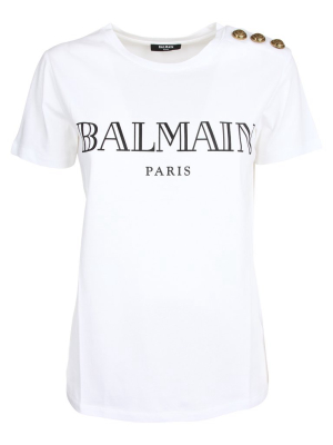 Balmain Logo Print T-shirt