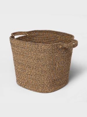 Large Jute Rope Basket Black/natural - Threshold™