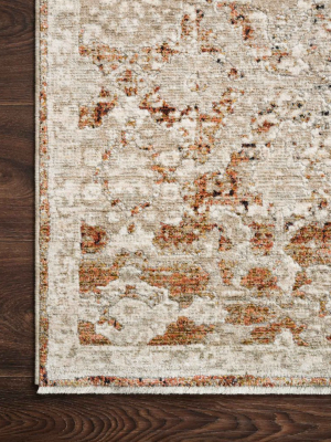 Theia Rug In Natural & Rust By Loloi