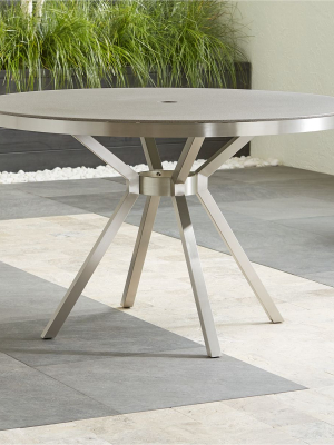 Dune Round Dining Table With Pebbled Glass