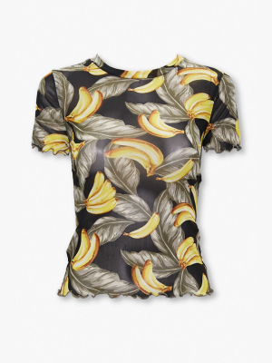 Tropical Banana Print Tee