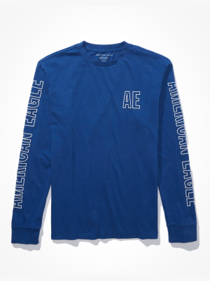 Ae Super Soft Long Sleeve Graphic T-shirt