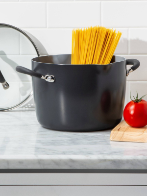 8qt Ceramic Non-stick Coated Aluminum Stock Pot With Lid - Made By Design™