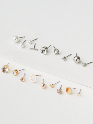 Aeo Pearl & Stud Earring 18-pack