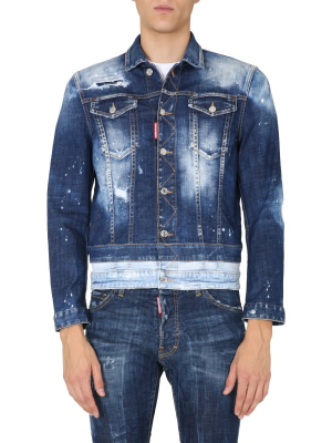 Dsquared2 Distressed Denim Jacket