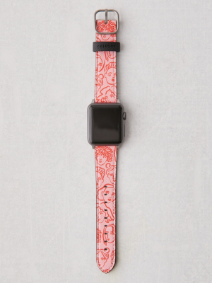 Casetify Portraits Pink Apple Watch Strap