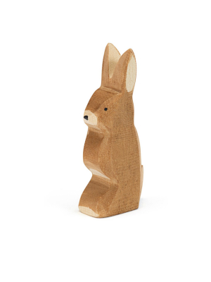 Ostheimer Wooden Rabbit, Ears Up