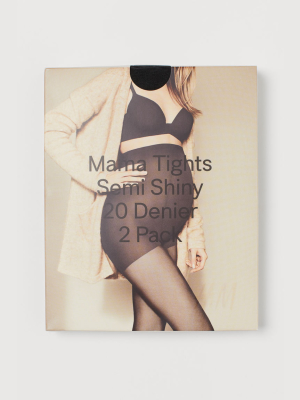 Mama 2-pack Tights 20 Denier