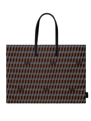 Au Départ Grande Europe Reflective Jacquard Tote Bag