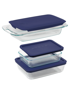 Pyrex 6pc Bake And Store Set