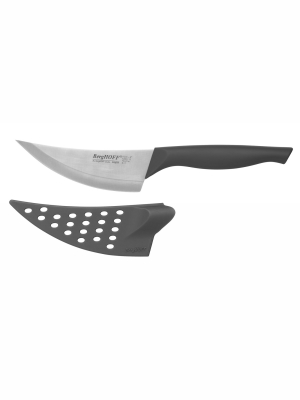 Berghoff Eclipse Stainless Steel Cheese Knife With Sleeve, 4"